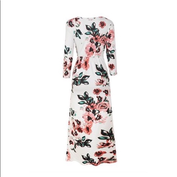 Floral printed, round neck, long sleeves two side - Picture 2 of 3